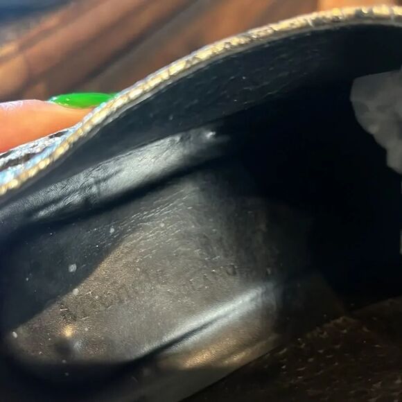 Michele Lopriore metallic gold leather/calf hair lace up oxfords, size 38/7.5! - Picture 11 of 12